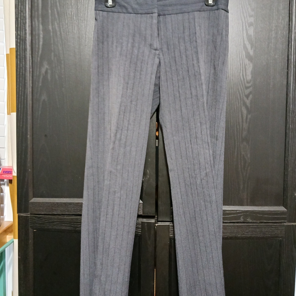 BCBG Charcoal Gray Pinstripe Pencil Skirt